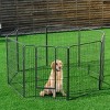 Costway 40'' 8 Panel Pet Puppy Dog Playpen Door Exercise Kennel Fence Metal - 3 of 4