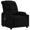 VidaXL Massage Recliner Chair Black Fabric - image 3 of 4