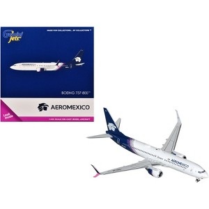 Boeing 737-800 Commercial Aircraft "Aeromexico" (N957AM) White with Blue Tail 1/400 Diecast Model Airplane by GeminiJets - 1 of 3