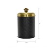 Amici Pet Woofgang Storage Canister, 70 oz. , Black w/ Gold Lid - 3 of 4
