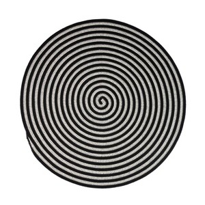 Colonial Mills Tiki Spiral Doormats - Ink Drop 70” x 70” - 1 of 1