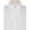 Elerevyo Women's Ribbon Elegant Brooch Pins Pre-Tied Lace Bow Tie 1 Pc - 4 of 4