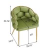 NicBex Velvet  Accent Chair with Gold Legs,Modern Arm Chairs for Bedroom,Reading Room,1pc/2pc - 3 of 4