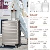 3 Piece Luggage Set with Spinner Wheels Expandable ABS+PC Hardside Suitcases for Travel 20/24/28 Inch - Cuddlewood - 4 of 4
