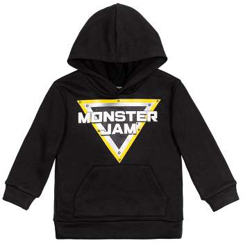 Monster Jam Trucks logo Little Boys Fleece Hoodie Black 