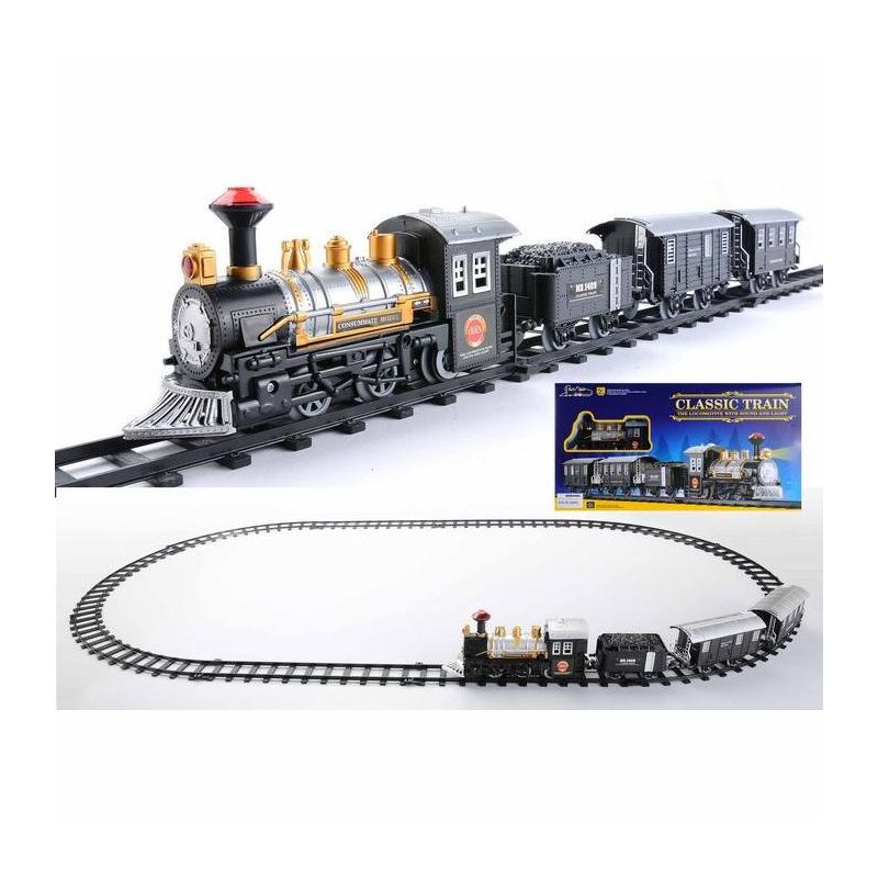 Northlight 14-Piece Consumate Model Battery Operated Lighted and Animated Classic Train Set with Sound, 4 of 5