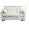 TiramisuBest 71" 3-Seater Corduroy Sofa, Deep Seat Loveseat Couch, Comfy Upholstered Sofa for Living, Bedroom,Apartment (White) - 4 of 4