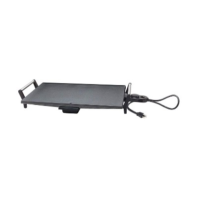 BroilKing Electric Flat Top Griddles Countertop Hot Plate Grill for Restaurant Teppanyaki Food Truck Removable Backsplash 29”W x 12.5”D x 5.5"H, Black