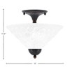 Toltec Lighting Any 2 - Light Flush Mount in  Black Copper with 12" Italian Bubble Shade - 2 of 2