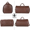 Generic Carry On Garment Bag, Waterproof Mens Bag for Travel Business, Large Leather Duffel Bag - 4 of 4