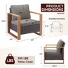 Gymojoy 2 Pieces Outdoor Patio Chair Dining Chair with Cushion High Back Chair - 2 of 4
