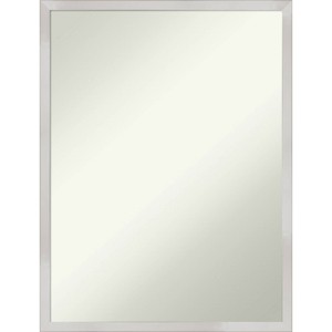 20" x 26" Non-Beveled Svelte Silver Wood Wall Mirror - Amanti Art: Modern Rectangle, Includes Mounting Hardware - 1 of 4