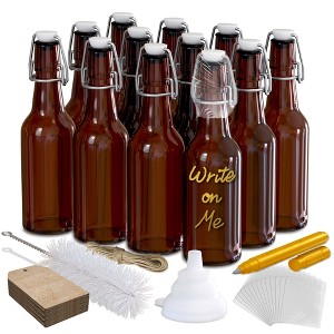 Nevlers  8.5oz  Swing Top Beer Bottles - Amber Glass - 1 of 4