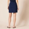 Women's Ponte A-Line Mini Skirt - Pull-On Stretch Fit for Effortless Style Navy - 2 of 4