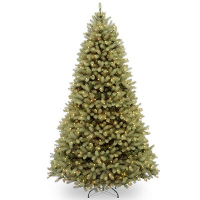 National Tree Company Pre-lit Feel Real Downswept Douglas Fir Artificial Christmas Tree with Dual Color LED Lights