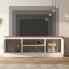 Garvee Farmhouse TV Stand for 65 in TVs,Entertainment Center with Storage Cabinets for Living Room Office 61 * 17.7 * 21.7 in - 4 of 4