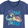 Girls' - Disney - Ariel Mermaid Energy Fitted Short Sleeve Graphic T-Shirt - 2 of 4