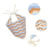 Unique Bargains Women's Grace Knitted Hollow Triangle Headwrap 24.41"x9.45" Blue Orange 1 Pc - 2 of 4
