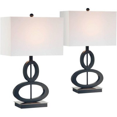 black and white bedside lamps