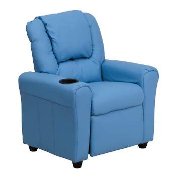 Flash Furniture Contemporary Kids Recliner with Cup Holder and Headrest