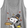 Women's - Peanuts - Thanksgiving Scene Graphic Racerback Tank - 2 of 4