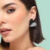 SOHI Women's Gold Heart Stud Earrings - 3 of 3