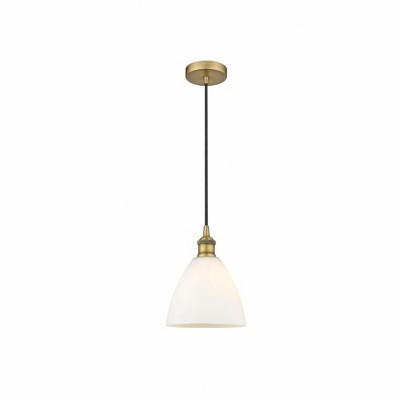 Edison Dome - 1 Light Cord Hung Mini Pendant In Industrial Style-10.25 Inches Tall and 7.5 Inches Wide