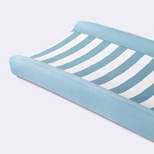 Wipeable Changing Pad Cover - Blue and White Stripes - Cloud Island™