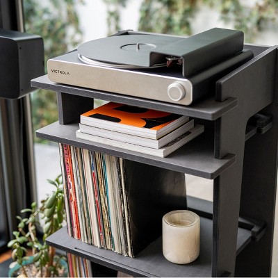 Victrola Stream Carbon Black and Silver Belt Drive Turntable