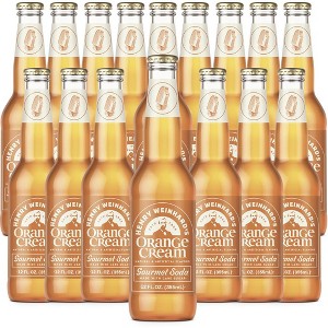 Henry Weinhard's Orange Cream Soda 16 Pack | 12oz Glass Bottles | Classic American Flavor | Premium Craft Soda - 1 of 1