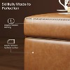 47.8" Faux Leather Storage Ottoman Bench with Hidden Compartment and Metal Legs for Bedroom & Entryway - 4 of 4