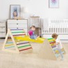 Safstar 5 in 1 Montessori Triangle Set 3PCS Wooden Toddler Climbing Playset w/ Nesting Large - 3 of 4