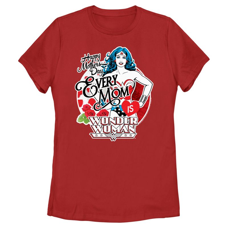 Women's Wonder Woman Every Mom is Wonder Woman T-Shirt, 1 of 5