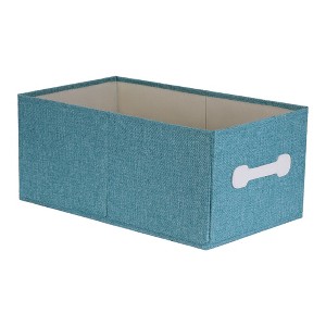 Unique Bargains Fabric Collapsible Storage Bins with Handles - 1 of 4