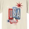 Americana USA Motel Men's Natural T-Shirt - 2 of 3