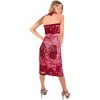 LA LEELA Women's Long Beachwear Vacation Bathing Suit Swimsuit Wraps Swimwear Sarong Wrap Cover up Wraps One Size Red, Abstract - 3 of 4