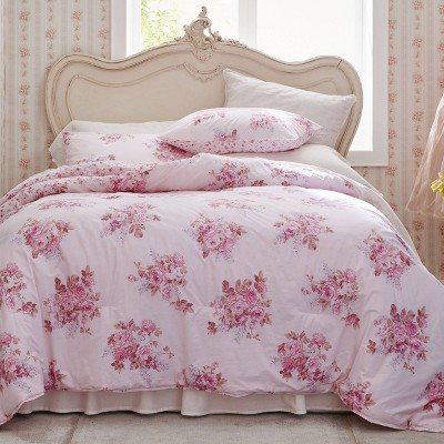 Cactus Rosebloom Duvet Sham Set Pink Blush Simply Shabby Chic