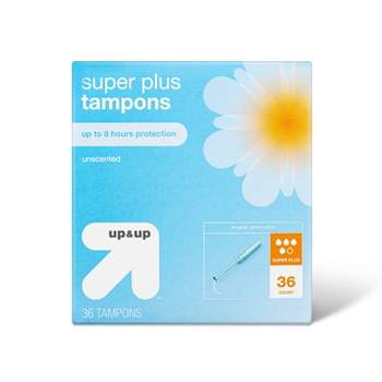 Rounded-Tip Plastic Applicator Unscented Super Plus Tampons - 36ct - up & up™