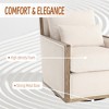360 Degree Swivel Single Club Sofa Chair Corduroy Swivel Barrel Chair, Modern Barrel Armchair With Metal Base - 2 of 4