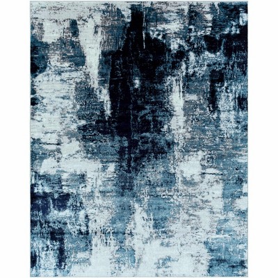 Hauteloom Apas Abstract Blue Area Rug
