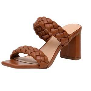 Dunes + CUSHIONAIRE Technology Women's Iris braided Heel Sandal +Memory Foam and Wide Widths Available - 1 of 4