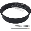 GOCAPTAIN Inner Fire Pit Ring with Outdoor Steel Firepit Ring Large Bonfire Fire Pit Insert Round - Steel for High Temp, DIY Fire Ring Cooking Kit - 3 of 4