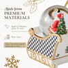 Spode Christmas Tree Santa on Sleigh Snow Globe - Festive Christmas Snow Globe & Holiday Keepsake - Collectible Globe Gift - 4 of 4