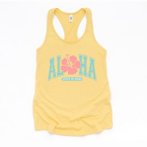 Simply Sage Market Women's Aloha State of Mind Flower Graphic Racerback Tank - 1 of 2