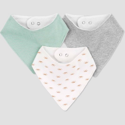 Image of Carter's Just One by You® Baby Boys' 3pk Dino Sunset Bib - Green