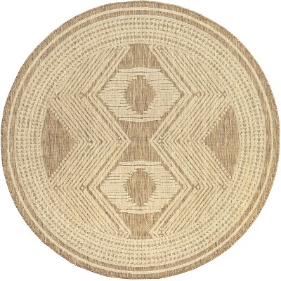 nuLOOM Rayna Geometric Stain Resistant High Traffic Outdoor Area Rug