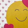 16"x16" Valentine's Day Love Emoji Square Throw Pillow Romantic Purple - e by design - 2 of 4