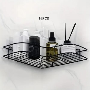 Wall Mounted Bathroom Shelf, Shower Caddy Rack, No Punching Triangle Storage Rack For Bathroom Kitchen, Bathroom Accessories - 1 of 4