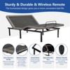 Vipbear adjustable Bed Frame, Adjustable Bed Base with Wireless Remote, Easy Assembly, Sturdy Metal, 0 Gravity/Anti-Snore, Electric Bed Frame - 4 of 4