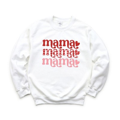Simply Sage Market Women's Graphic Sweatshirt Mama Stacked Hearts